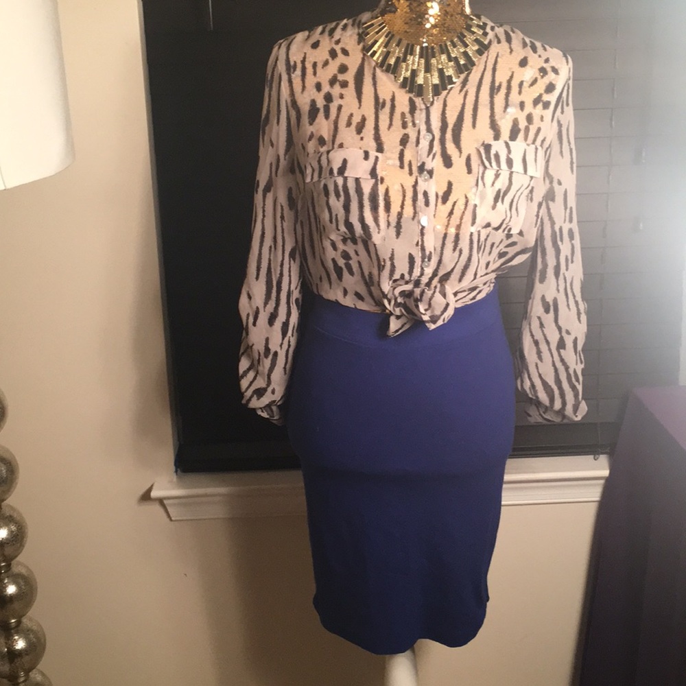 Animal printed blouse